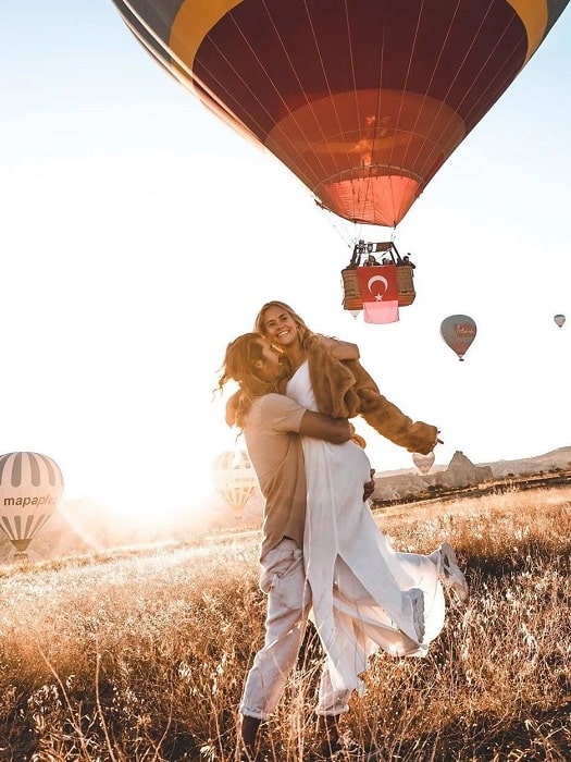 11Marriage proposal on a hot air balloon in Cappadocia