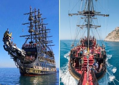 Big Kral pirate boat ride in Manavgat